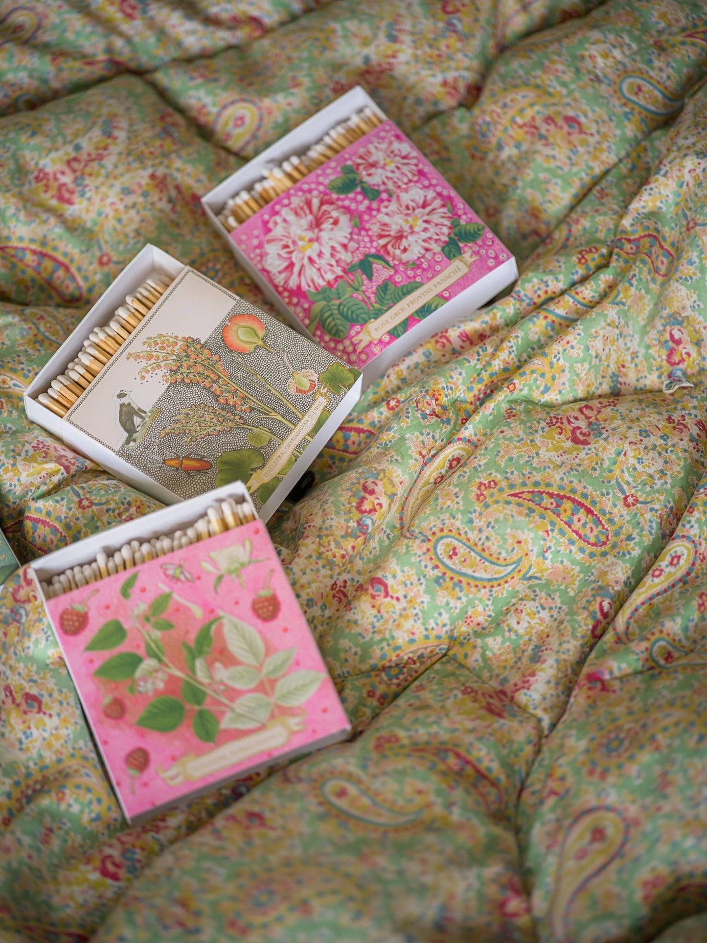 Rose Provin Petunia Matches | Square - Safety Matches