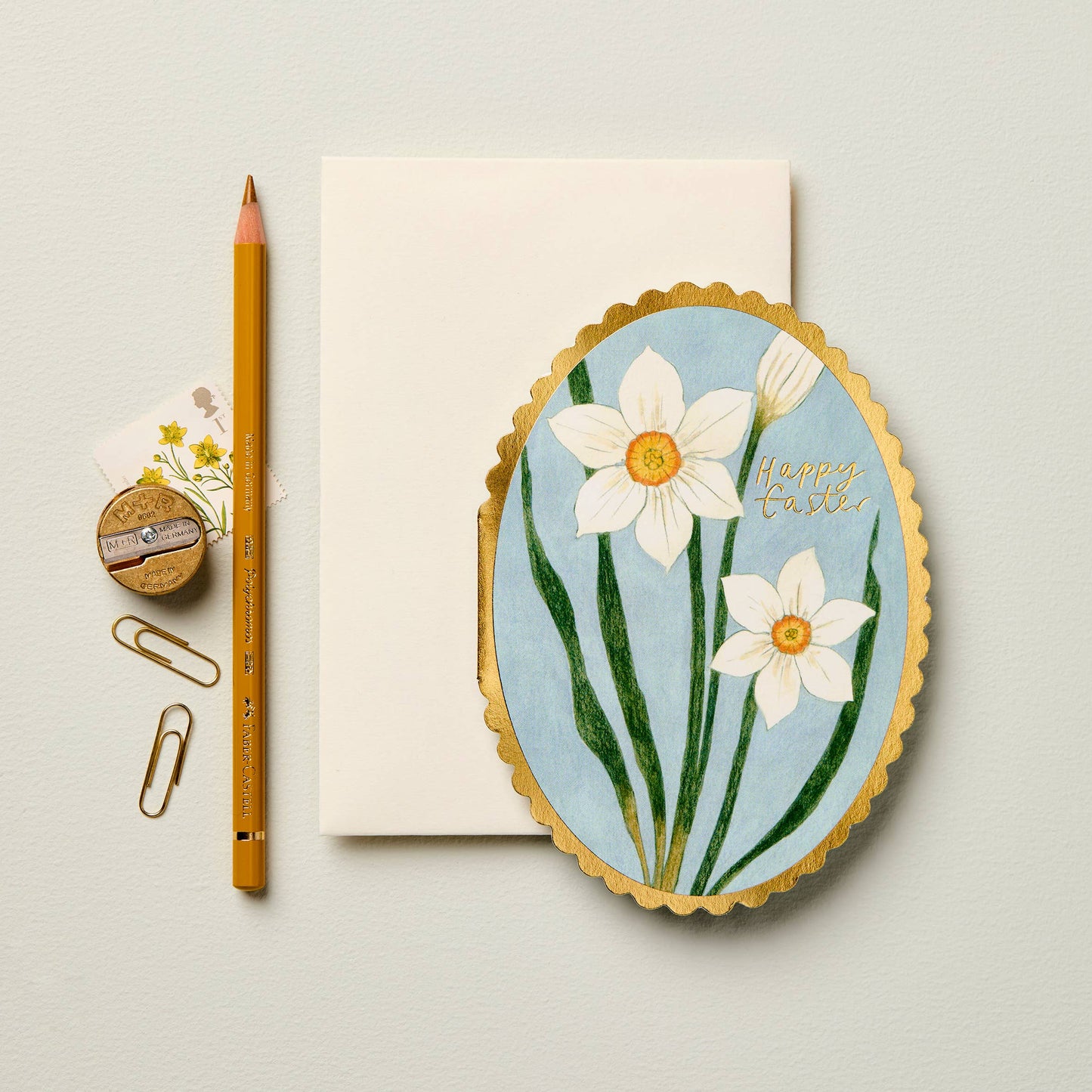 Narcissus 'Happy Easter' Card