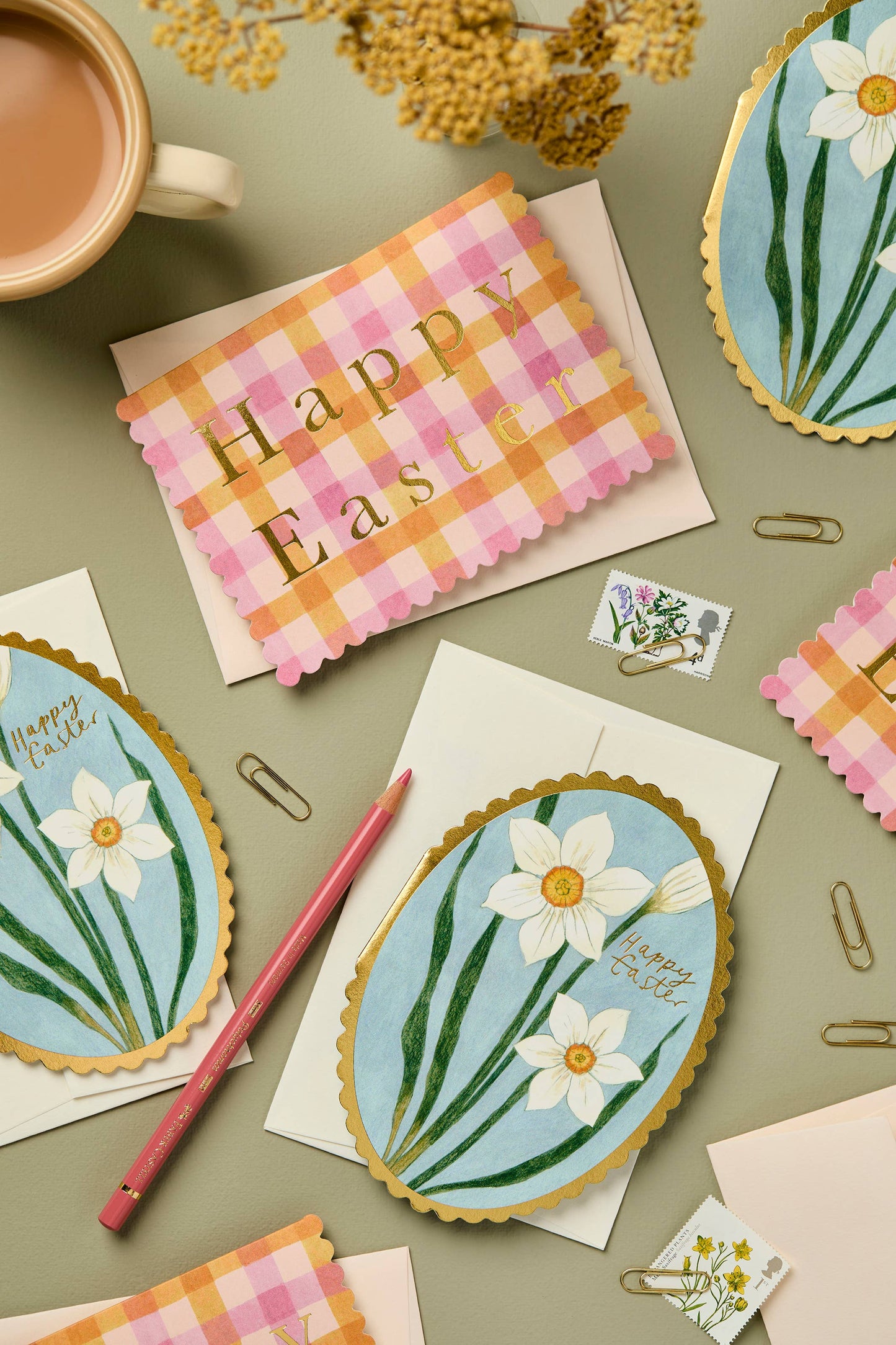 Narcissus 'Happy Easter' Card