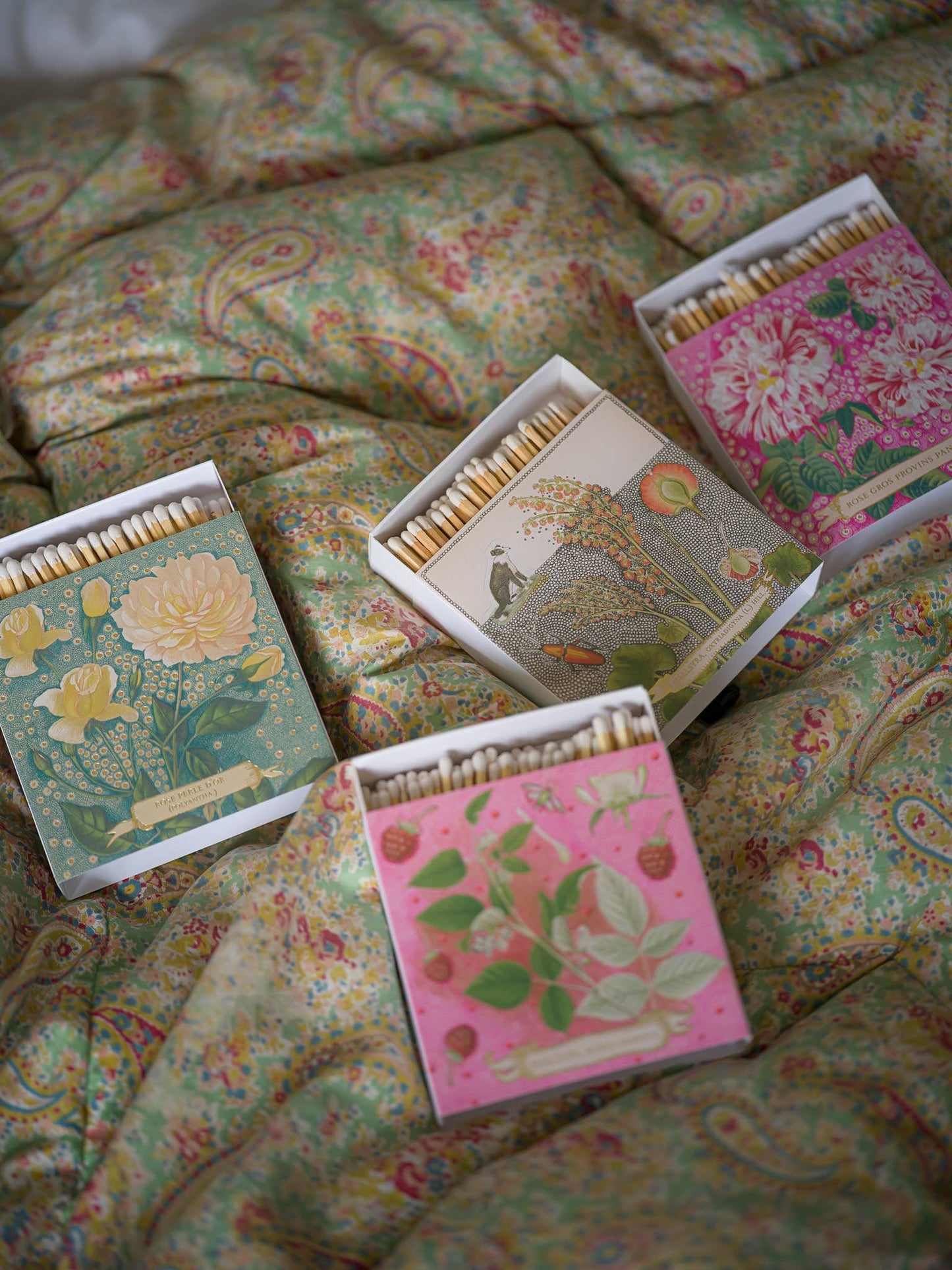 Rose Provin Petunia Matches |  Square - Safety Matches