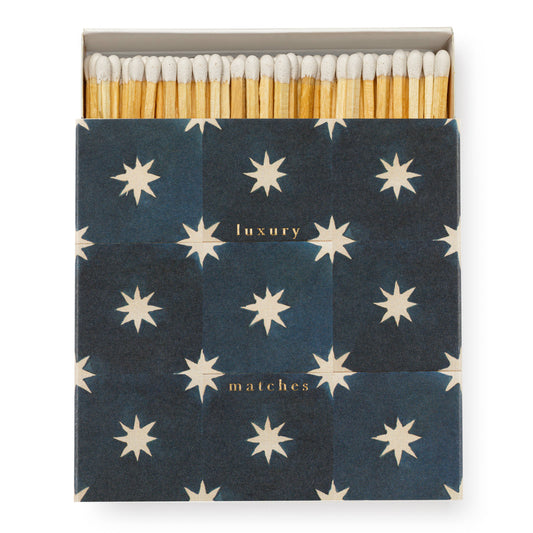 Navy Star Tile | Square Matchboxes 🎄